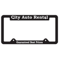 Auto License Frame w/ 4 Holes & Large Top Panel